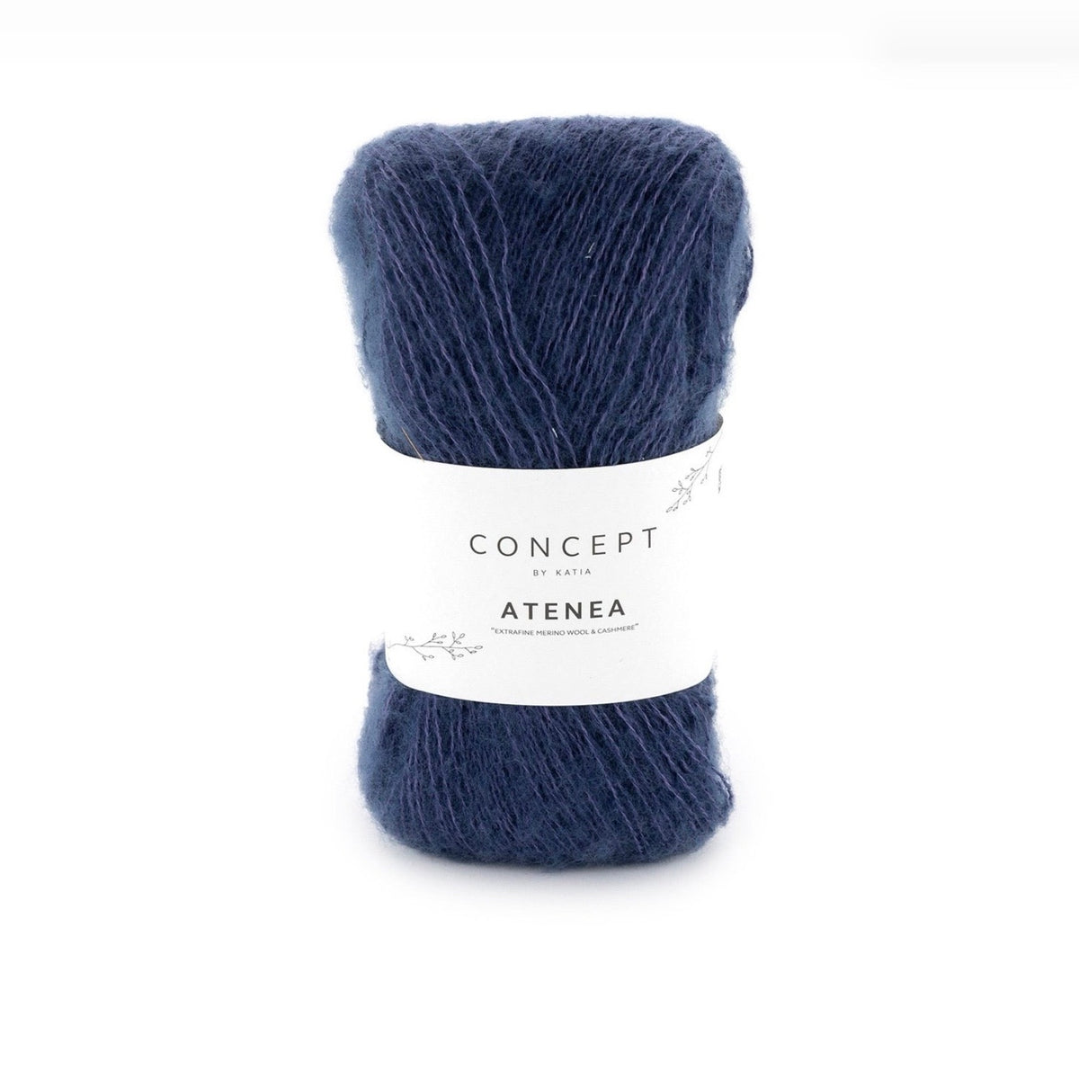 Katia Atenea, merino, cotton and cashmere ball, navy shade