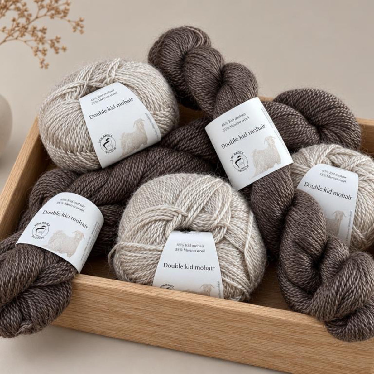 Mohair by Canard Double Kid Mohair, skeins and balls of kid mohair and merino