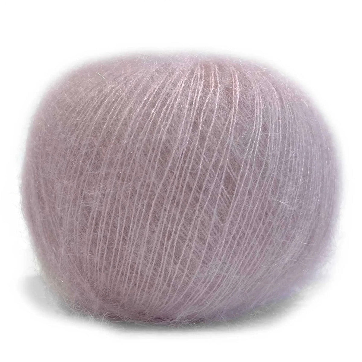 Pascuali Mohair Bliss, super kid mohair and mulberry silk ball, mauve shade