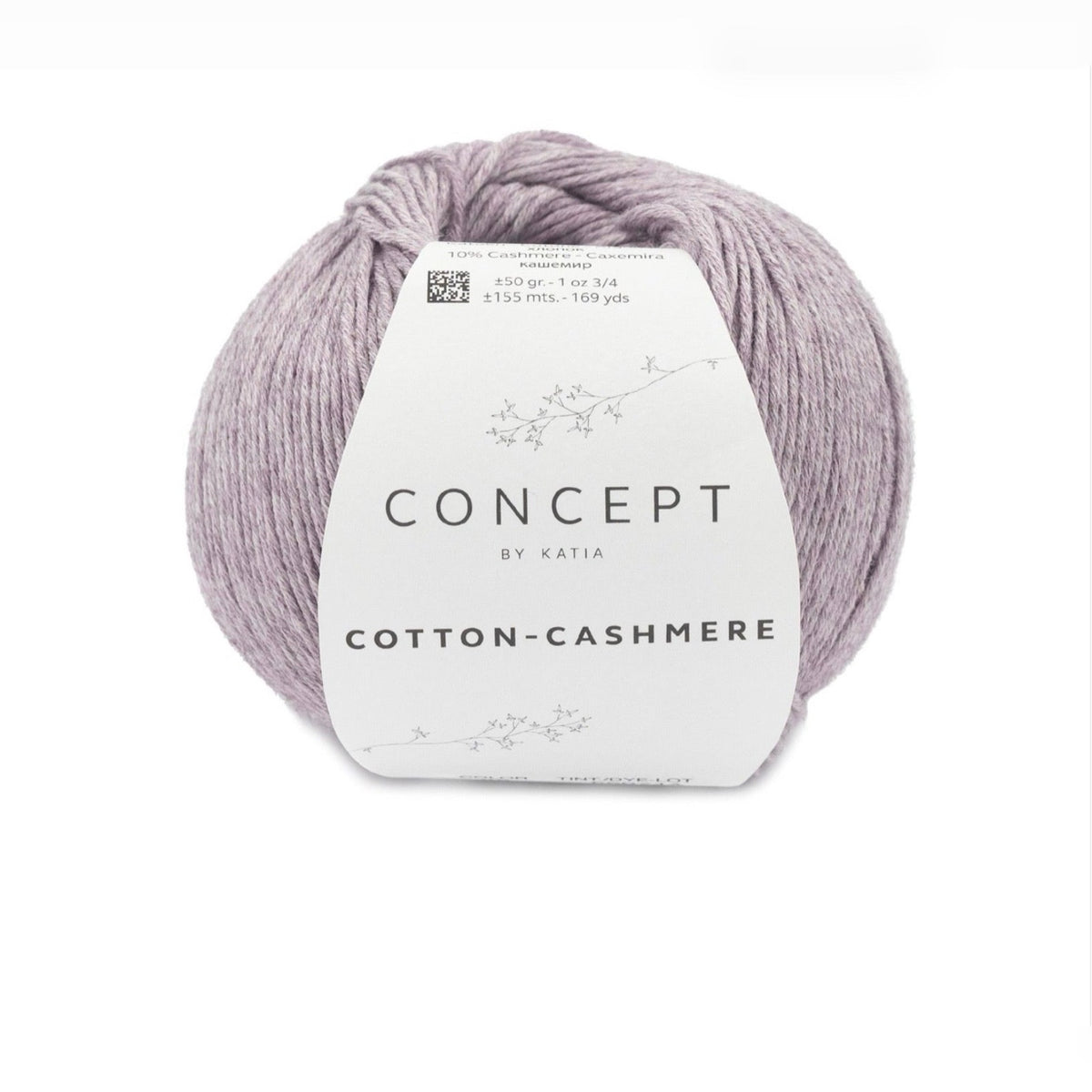 Katia Cotton-Cashmere, cotton and cashmere ball, mauve shade