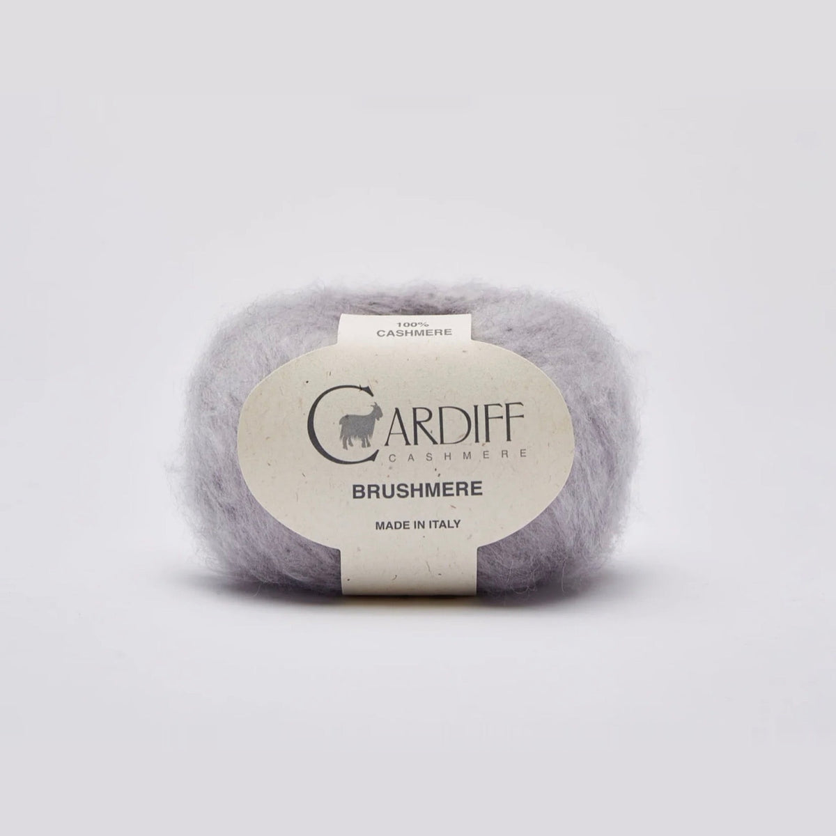 Cardiff Cashmere Brushmere, cashmere ball, grey shade