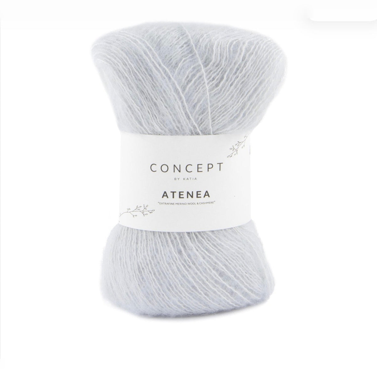 Katia Atenea, merino, cotton and cashmere ball, grey shade