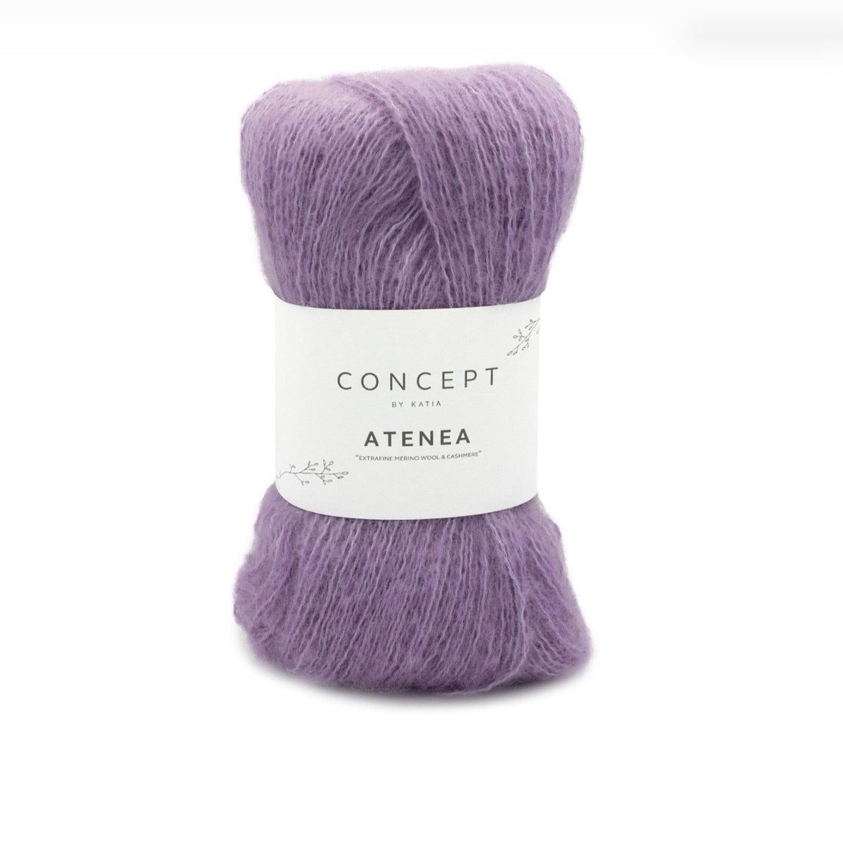 Katia Atenea, merino, cotton and cashmere ball, purple shade