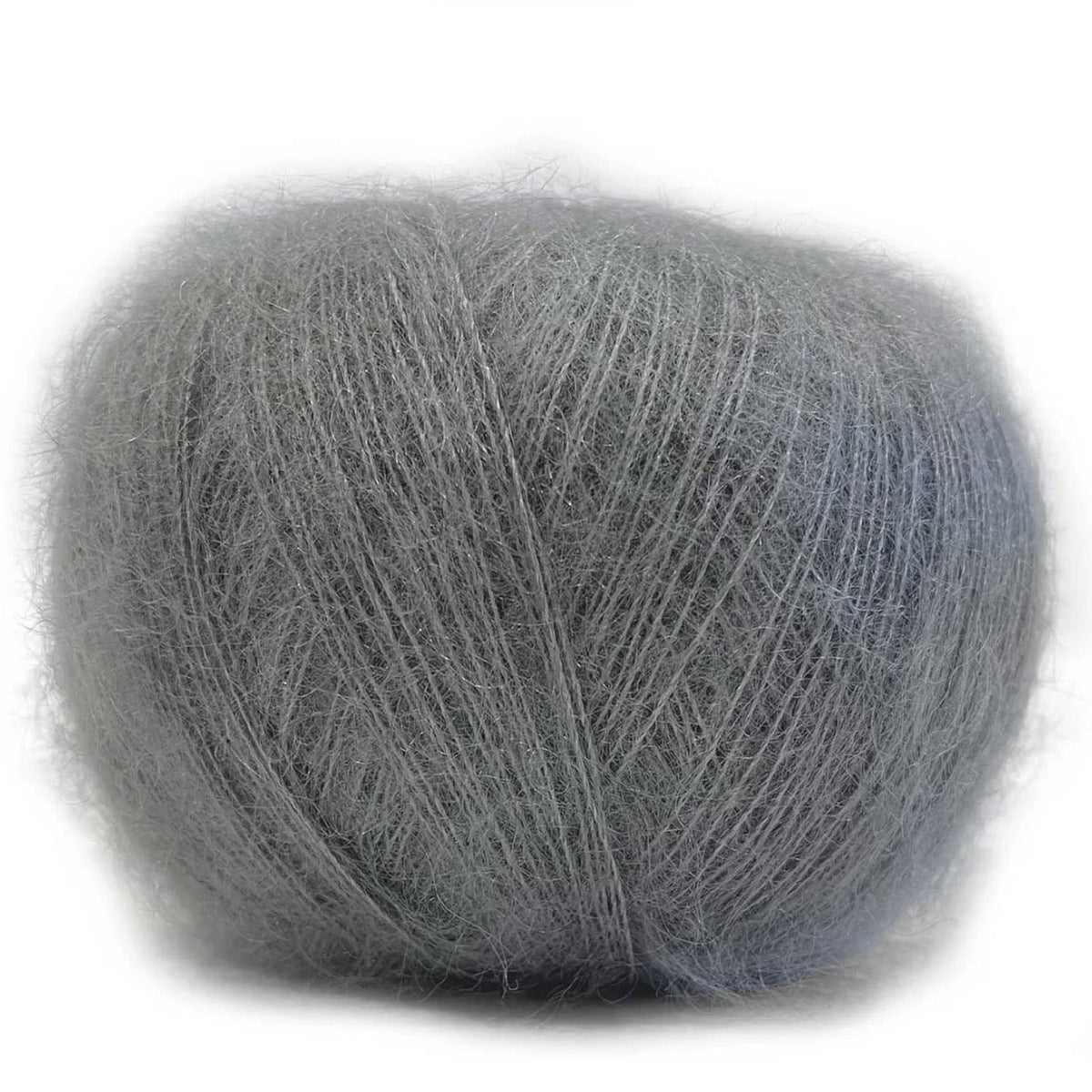 Pascuali Mohair Bliss, super kid mohair and mulberry silk ball, grey shade