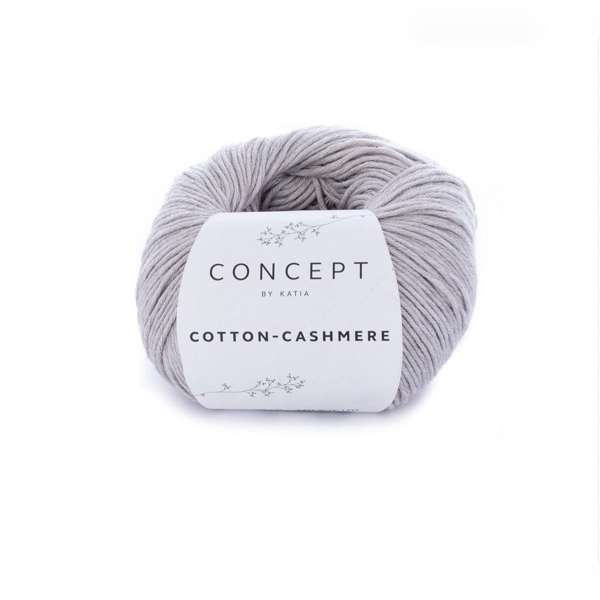 Katia Cotton-Cashmere, cotton and cashmere ball, grey shade