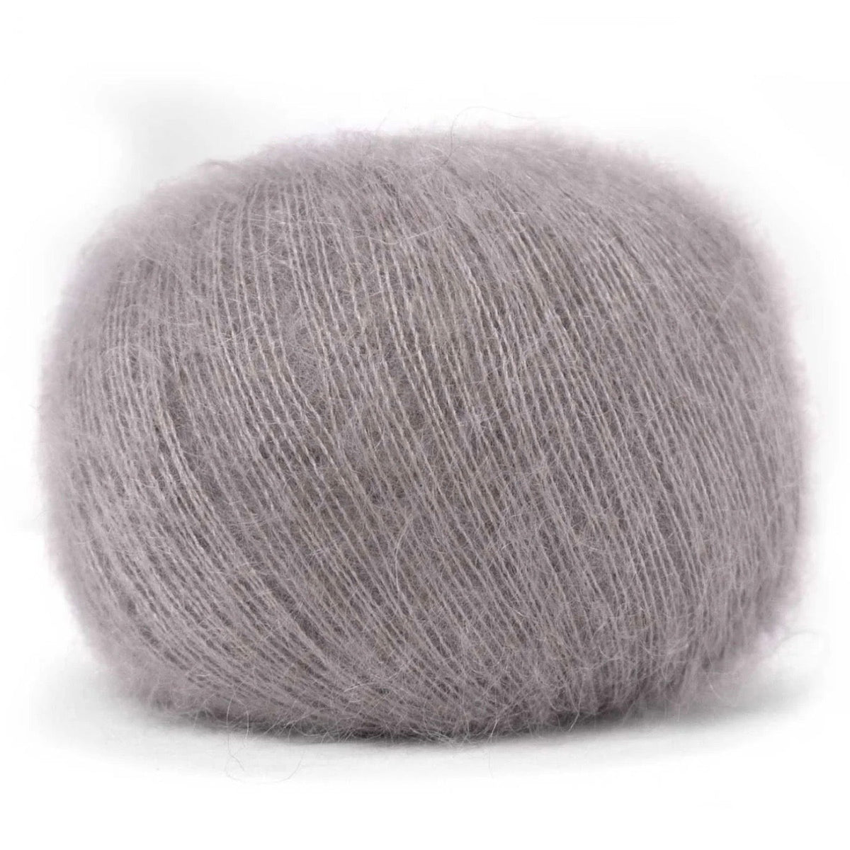 Pascuali Mohair Bliss, super kid mohair and mulberry silk ball, grey shade