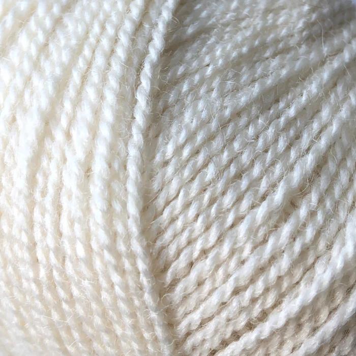 Gepard Wild & Soft, merino and tussah silk ball, off-white shade
