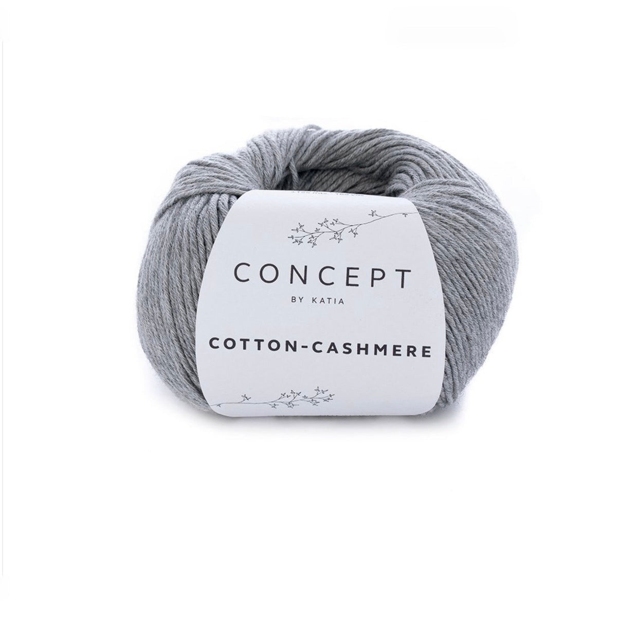 Katia Cotton-Cashmere, cotton and cashmere ball, grey shade