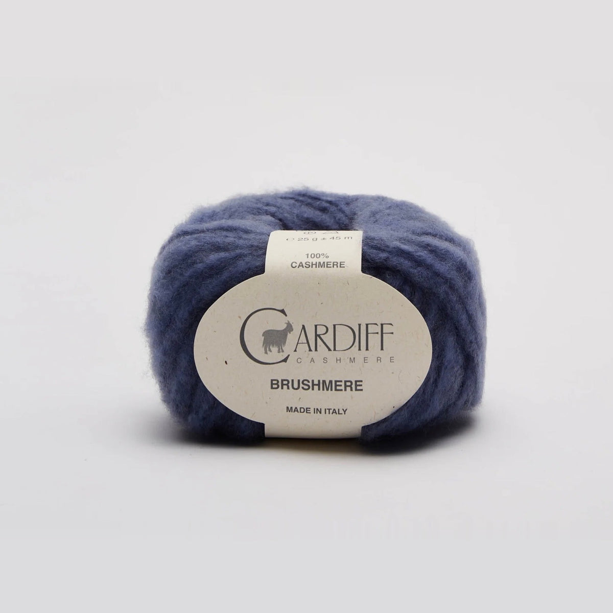 Cardiff Cashmere Brushmere, cashmere ball, blue shade
