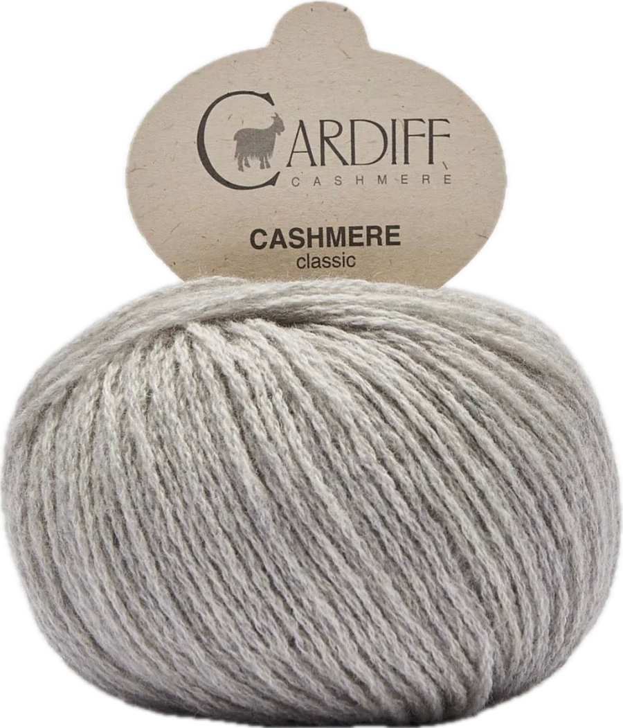 Cardiff Cashmere Classic ball, shade 518 (grey)