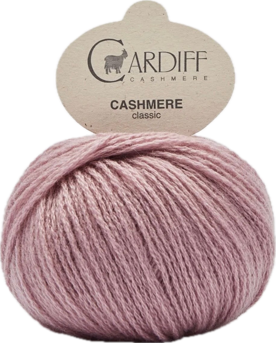 Cardiff Cashmere Classic ball, shade 603 (pink)