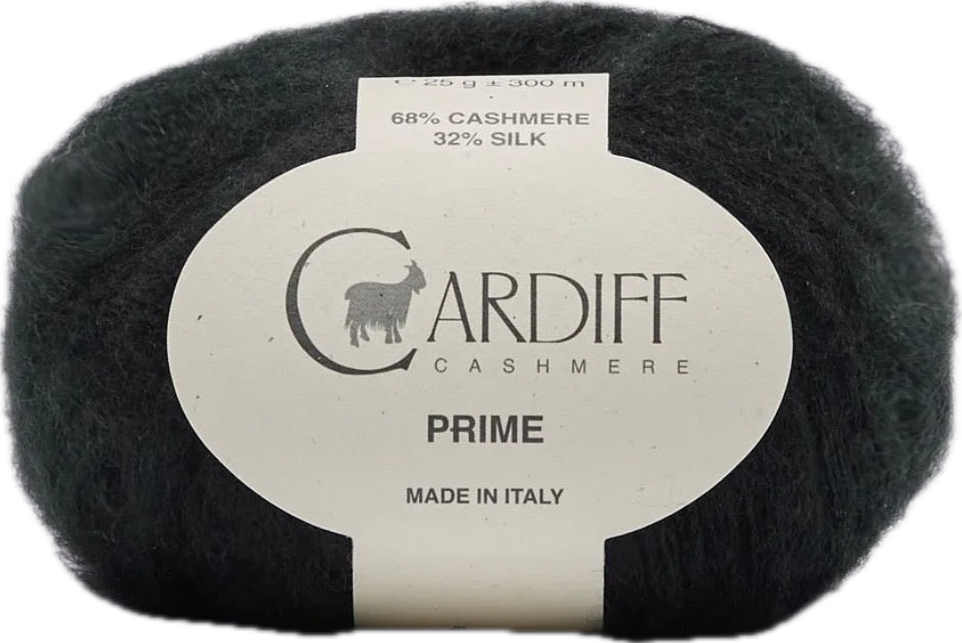 Cardiff Cashmere Prime ball, shade 110 (black)