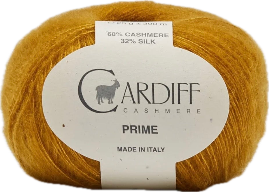 Cardiff Cashmere Prime ball, shade 116 (mustard)