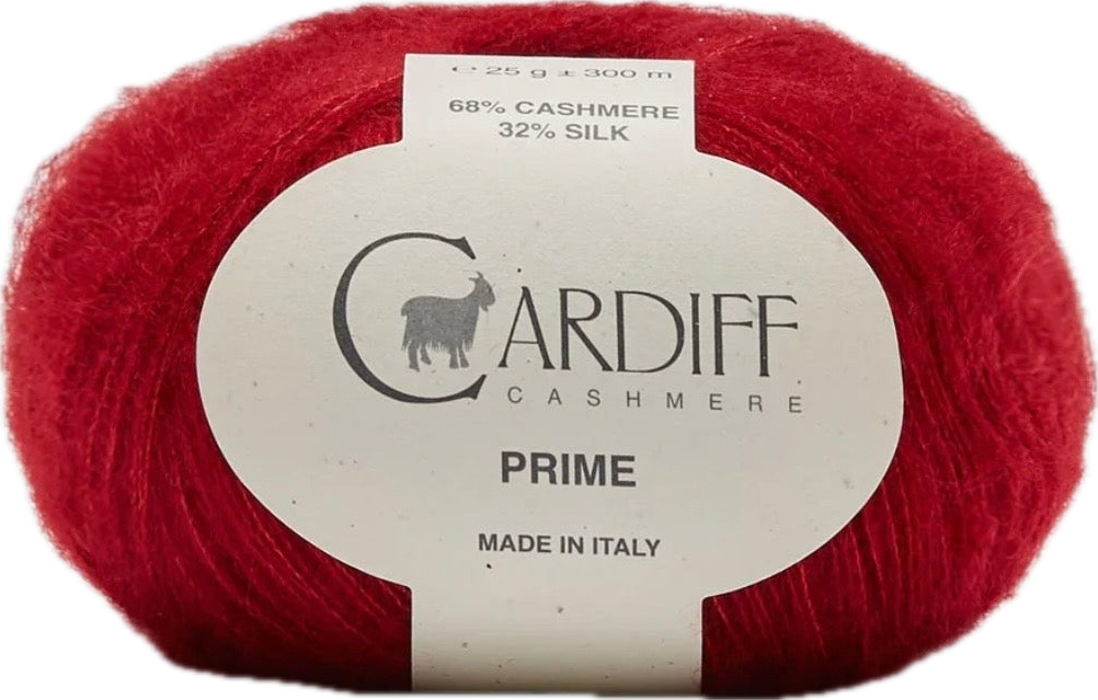 Cardiff Cashmere Prime ball, shade 162 (red)