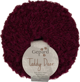 Teddy Dear – Alpaca & Merino Bouclé · 470 dark cherry