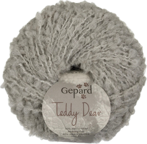 Teddy Dear – Alpaca & Merino Bouclé — 502 light grey