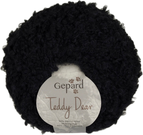Teddy Dear – Alpaca & Merino Bouclé — 599 black