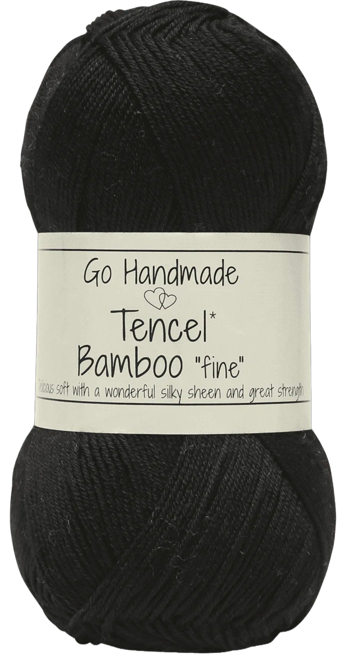 Tencel Bamboo Fine ball, shade Black (black)