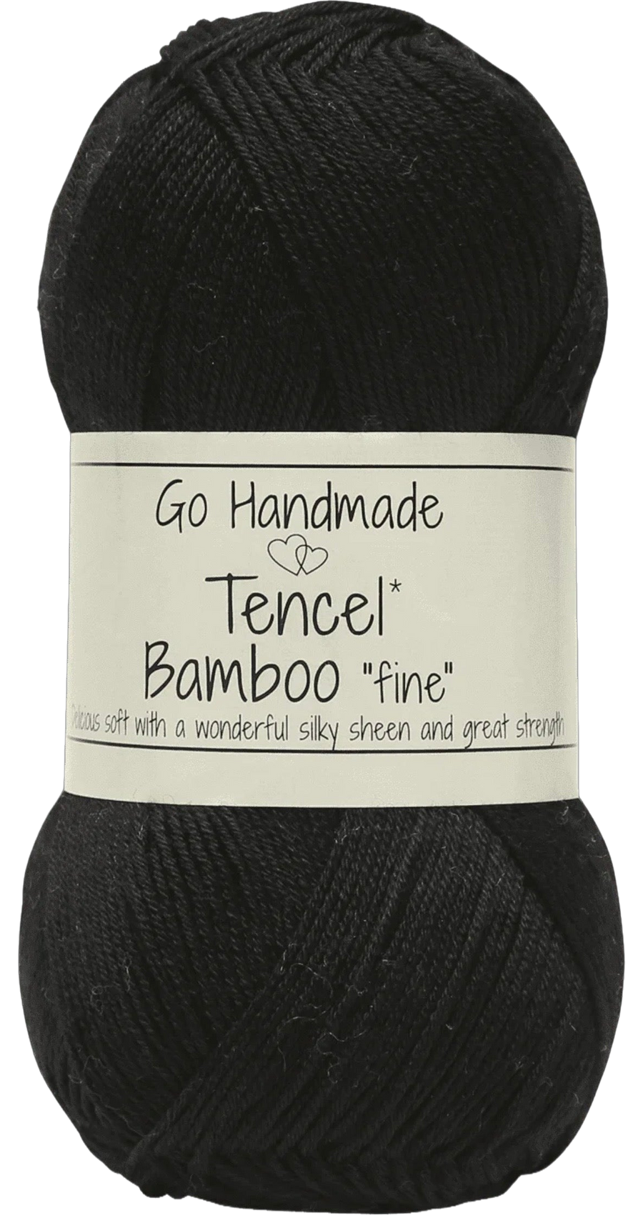 Tencel Bamboo Fine ball, shade Black (black)