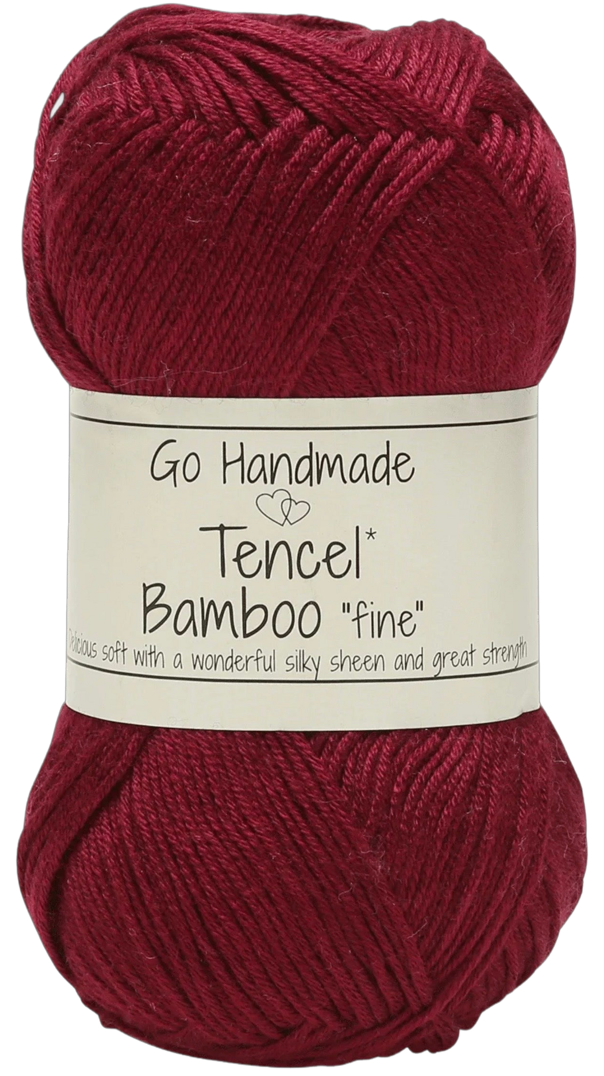 Tencel Bamboo Fine ball, shade Soft burgundy (burgundy)