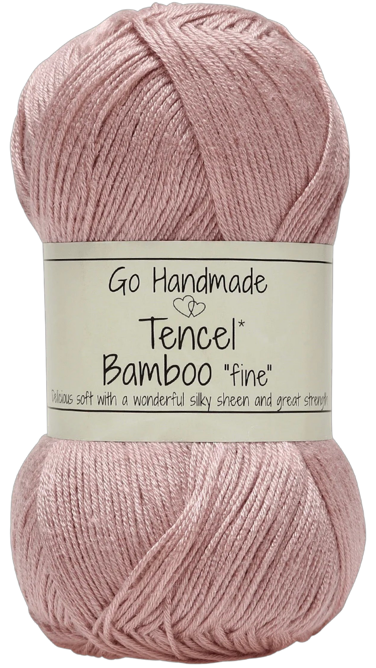 Tencel Bamboo Fine ball, shade Vintage rose (pink)