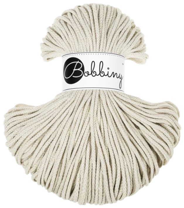 Bobbiny 3 mm ball, shade Cashmere beige (beige)