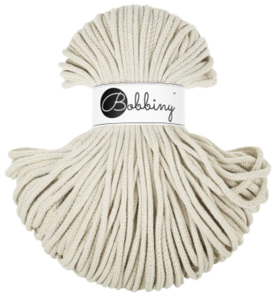 Bobbiny 5 mm ball, shade Cashmere beige (beige)