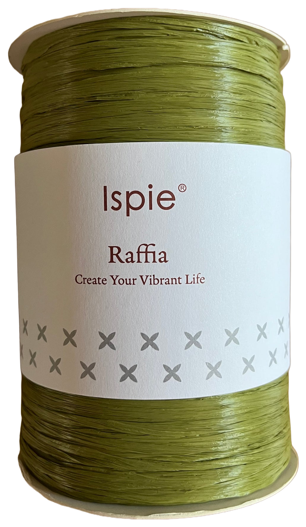 Ispie Raffia spool, shade Olive (khaki)