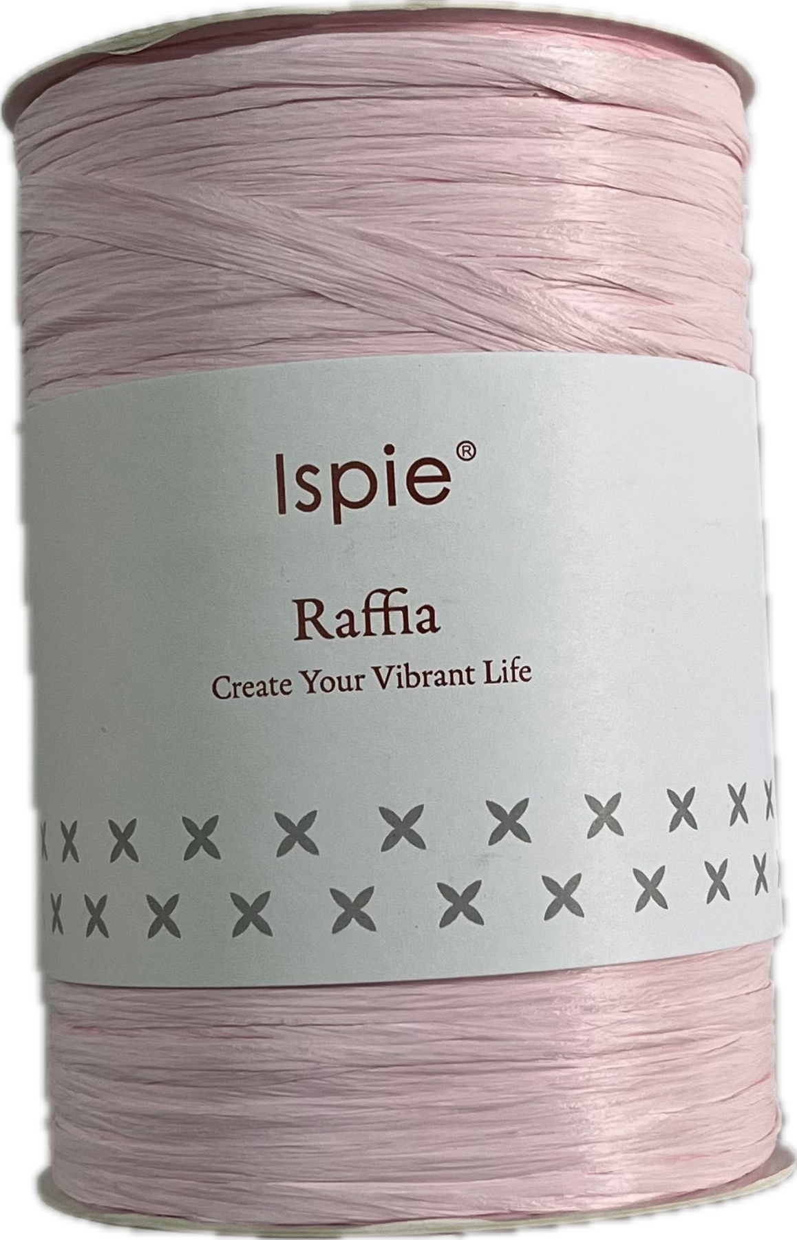 Ispie Raffia spool, shade Cherry (pink)