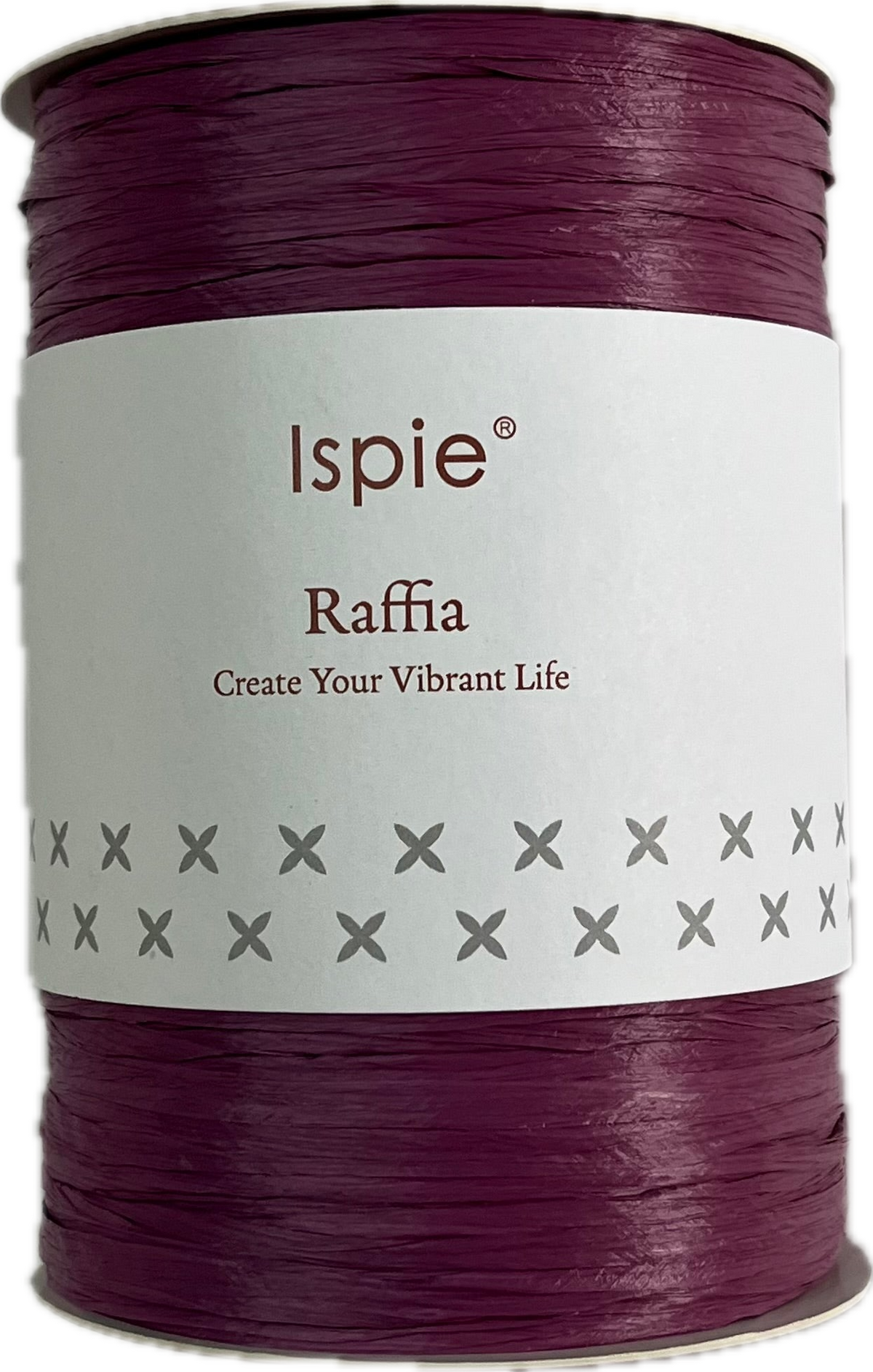 Ispie Raffia spool, shade Grape (purple)