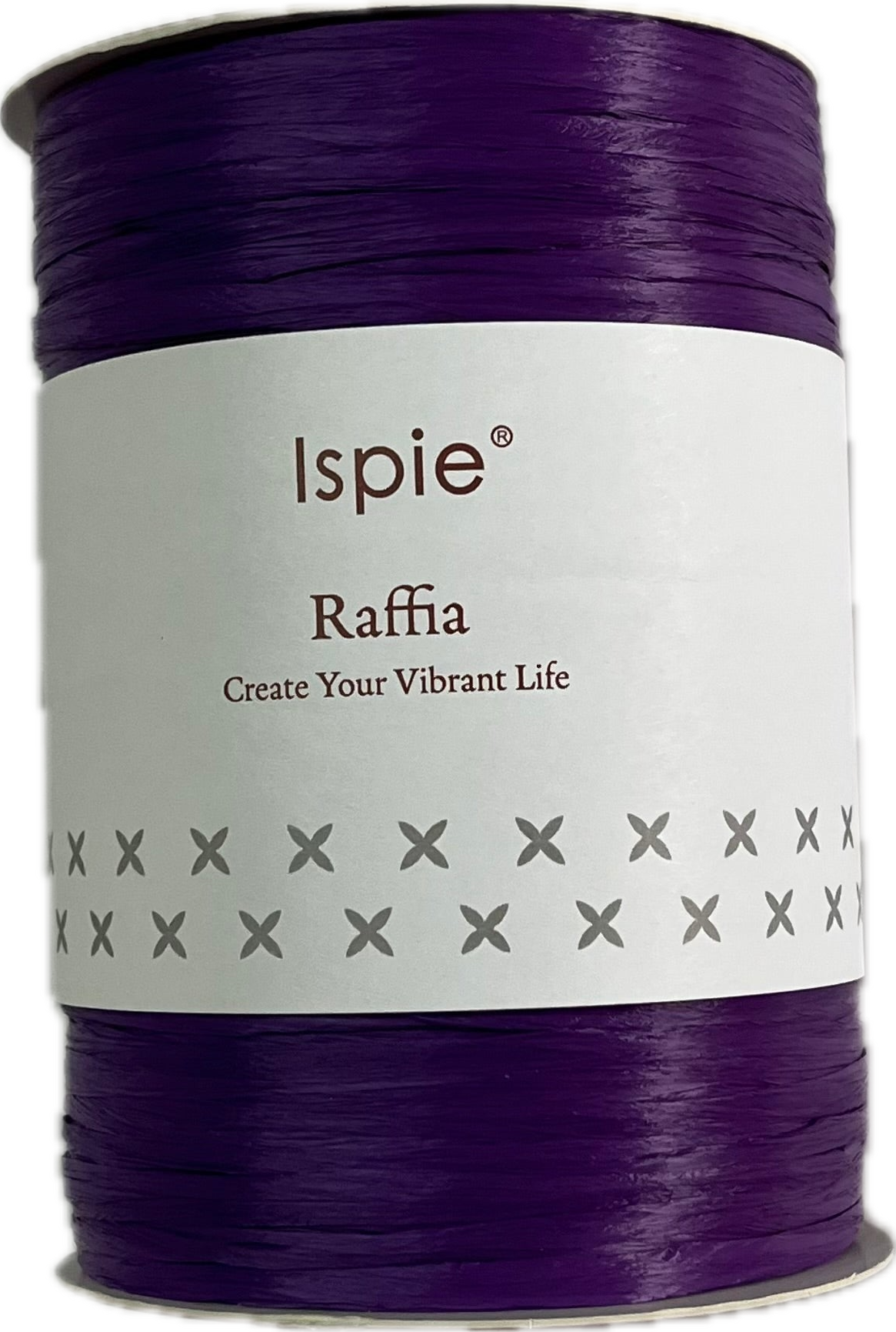 Ispie Raffia spool, shade Indigo (purple)