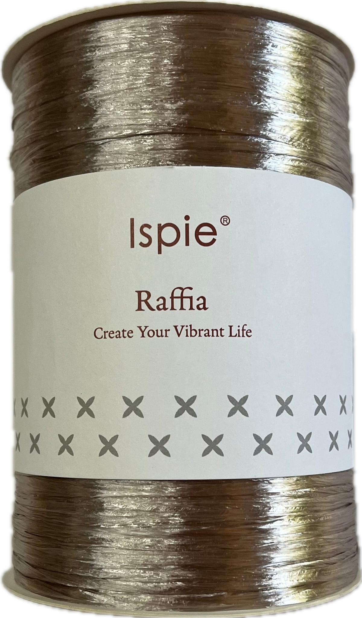 Ispie Raffia Metallic spool, shade Beige gray (beige)