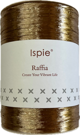 Raffia Metallic – Shimmering Viscose Raffia Yarn · 287A Brown