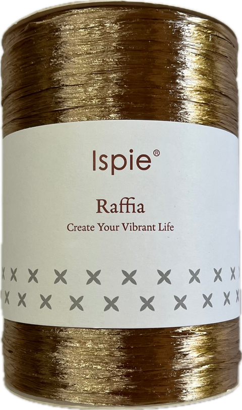 Raffia Metallic – Shimmering Viscose Raffia Yarn — 287A Brown