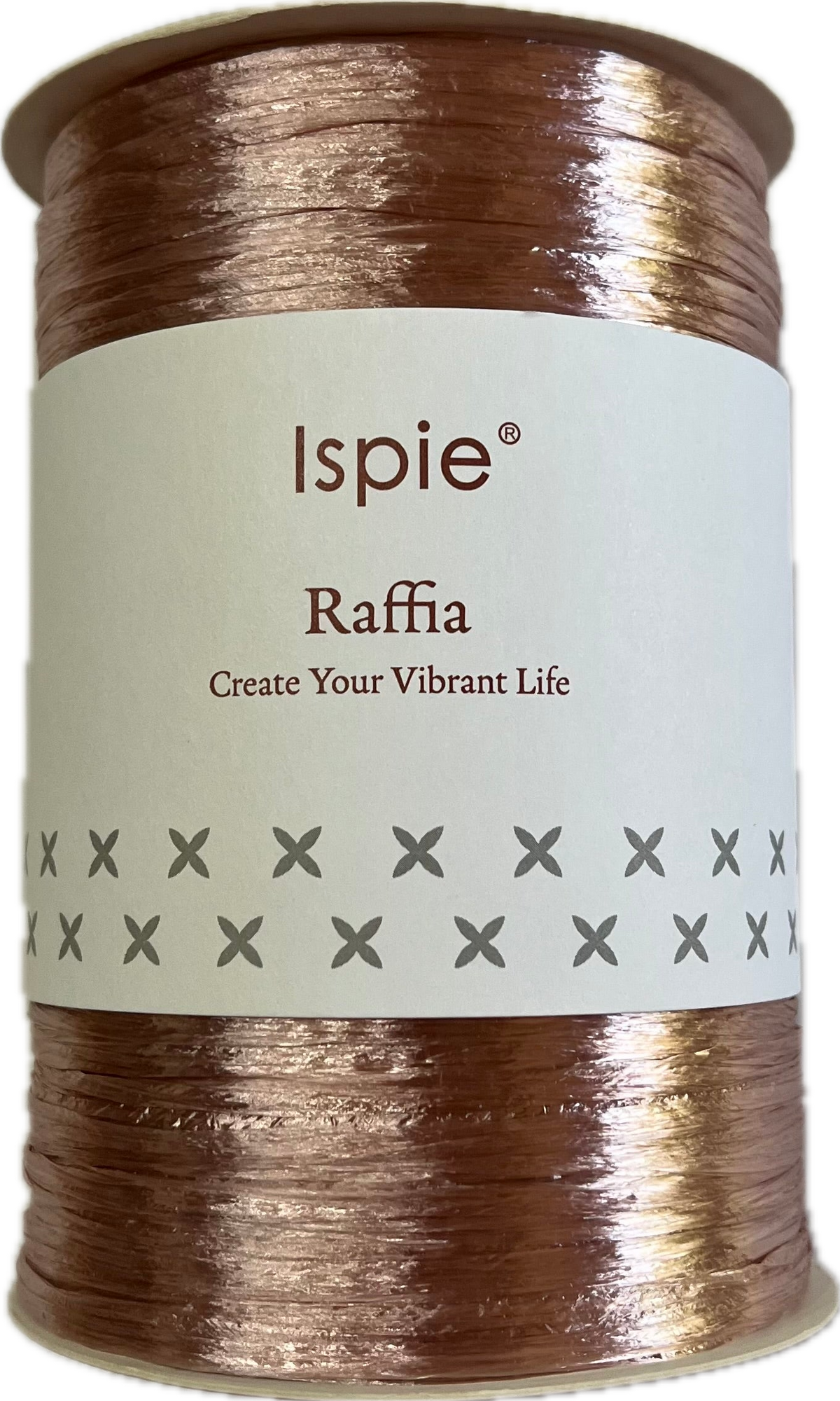 Ispie Raffia Metallic spool, shade Vintage pink (pink)