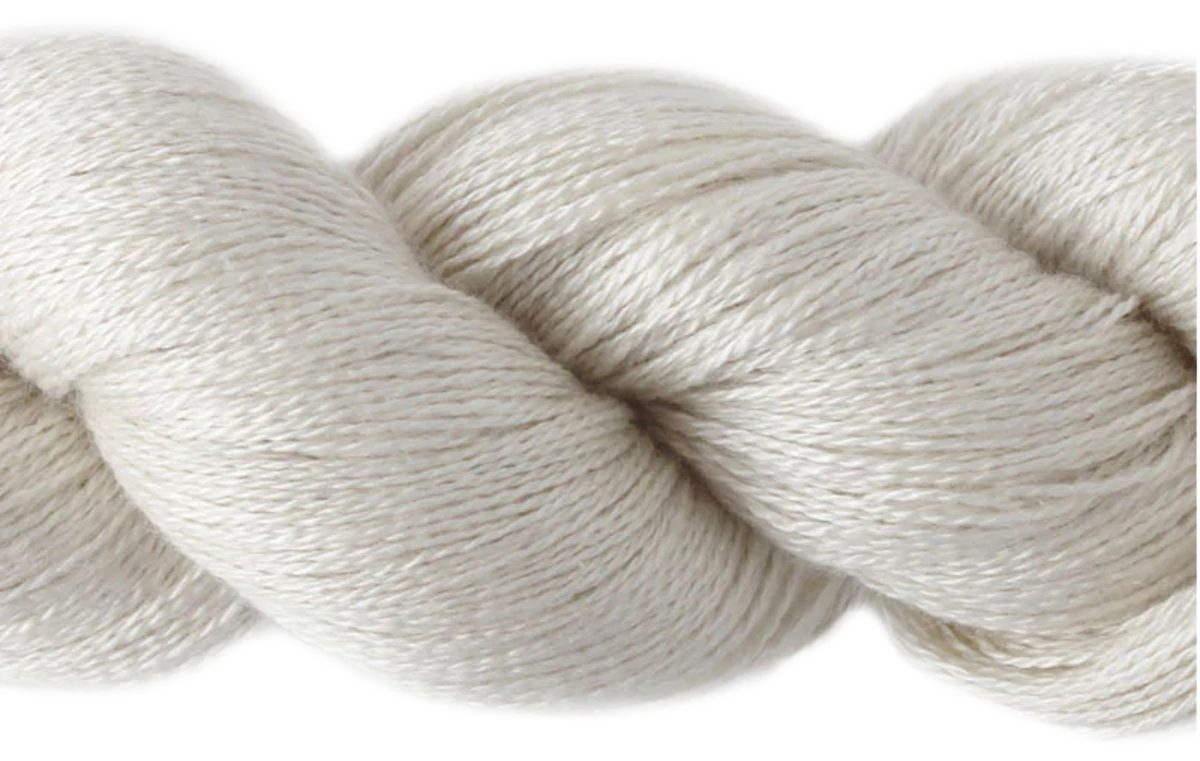 Silky Cashmere skein, shade F01 (off-white)