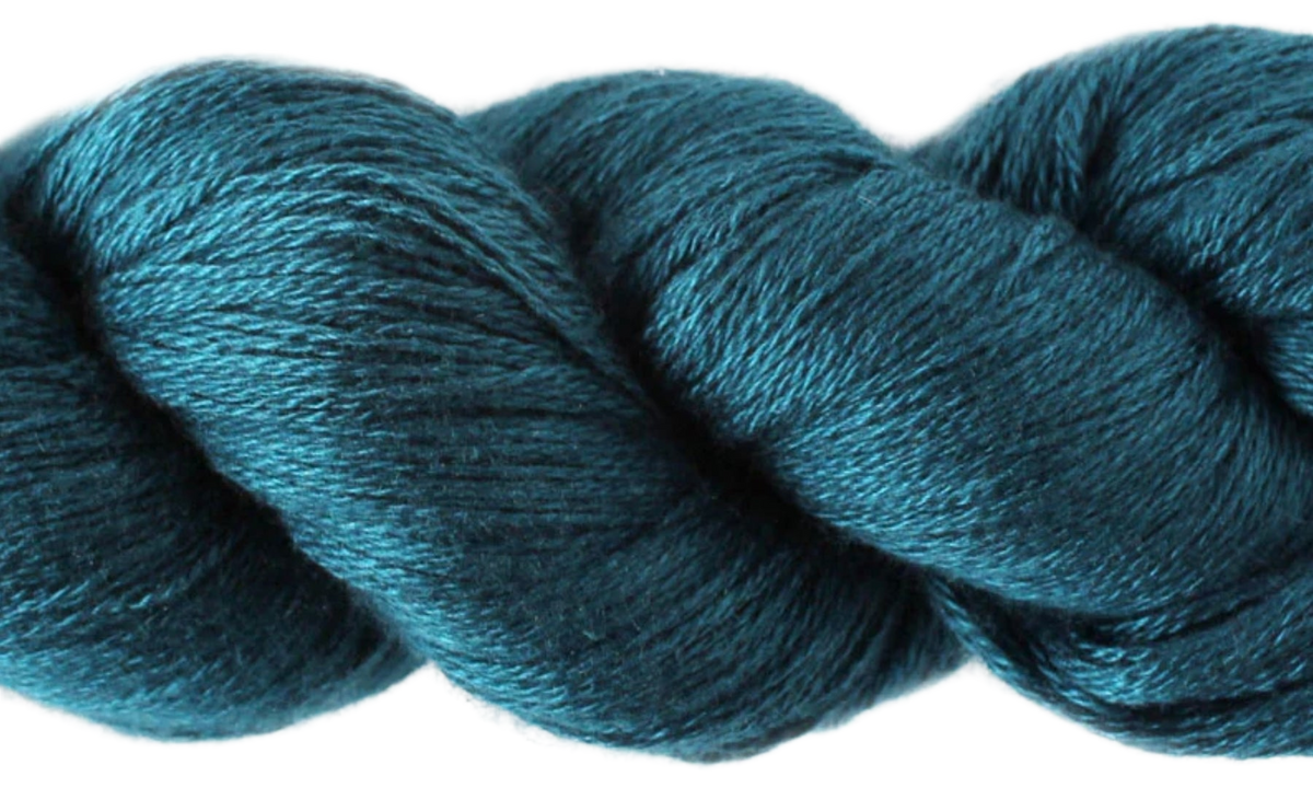 Silky Cashmere skein, shade F12 (turquoise)