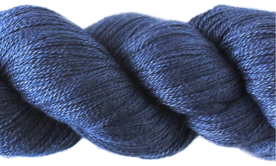 Silky Cashmere skein, shade F09 (navy)