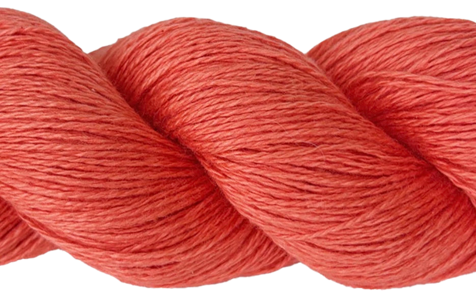Silky Cashmere skein, shade F28 (coral)