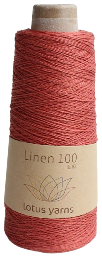Linen 100 cone, shade 15 (red)