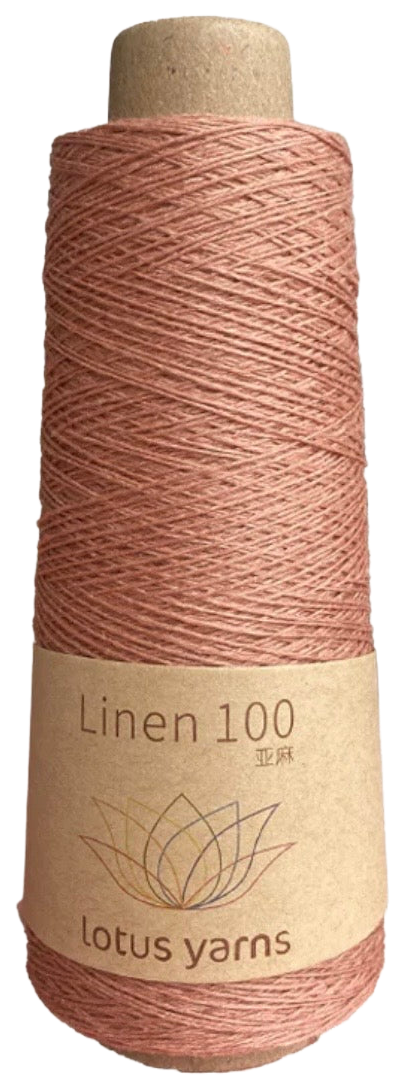 Linen 100 cone, shade 32 (coral)