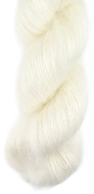 Silky Mohair skein, shade A01 (off-white)