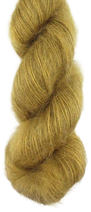 Silky Mohair skein, shade A02 (khaki)