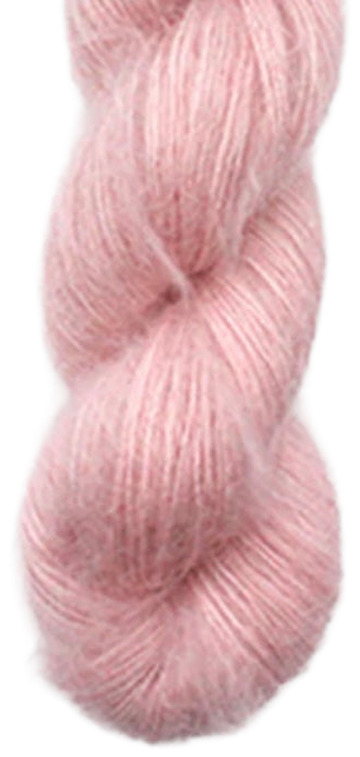 Silky Mohair skein, shade A09 (pink)