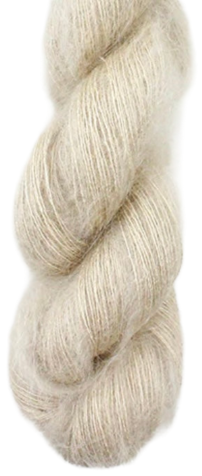 Silky Mohair skein, shade A13 (beige)