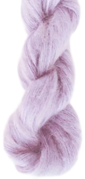 Silky Mohair skein, shade A21 (lilac)