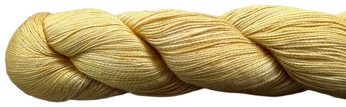 Handpainted Silk 22 skein, shade L06 (mustard)