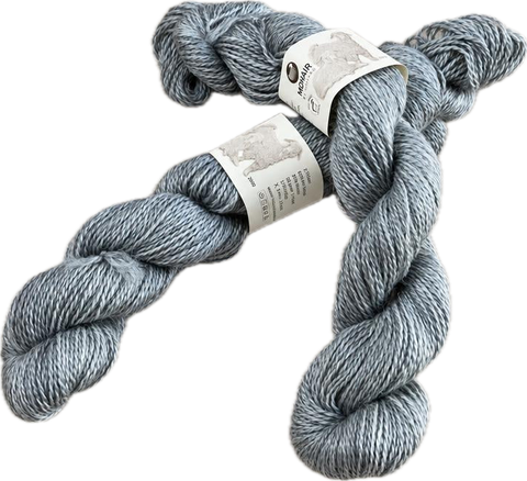 Double Kid Mohair – Kid Mohair & Merino — 2102 mottled light grey / 50 g skein