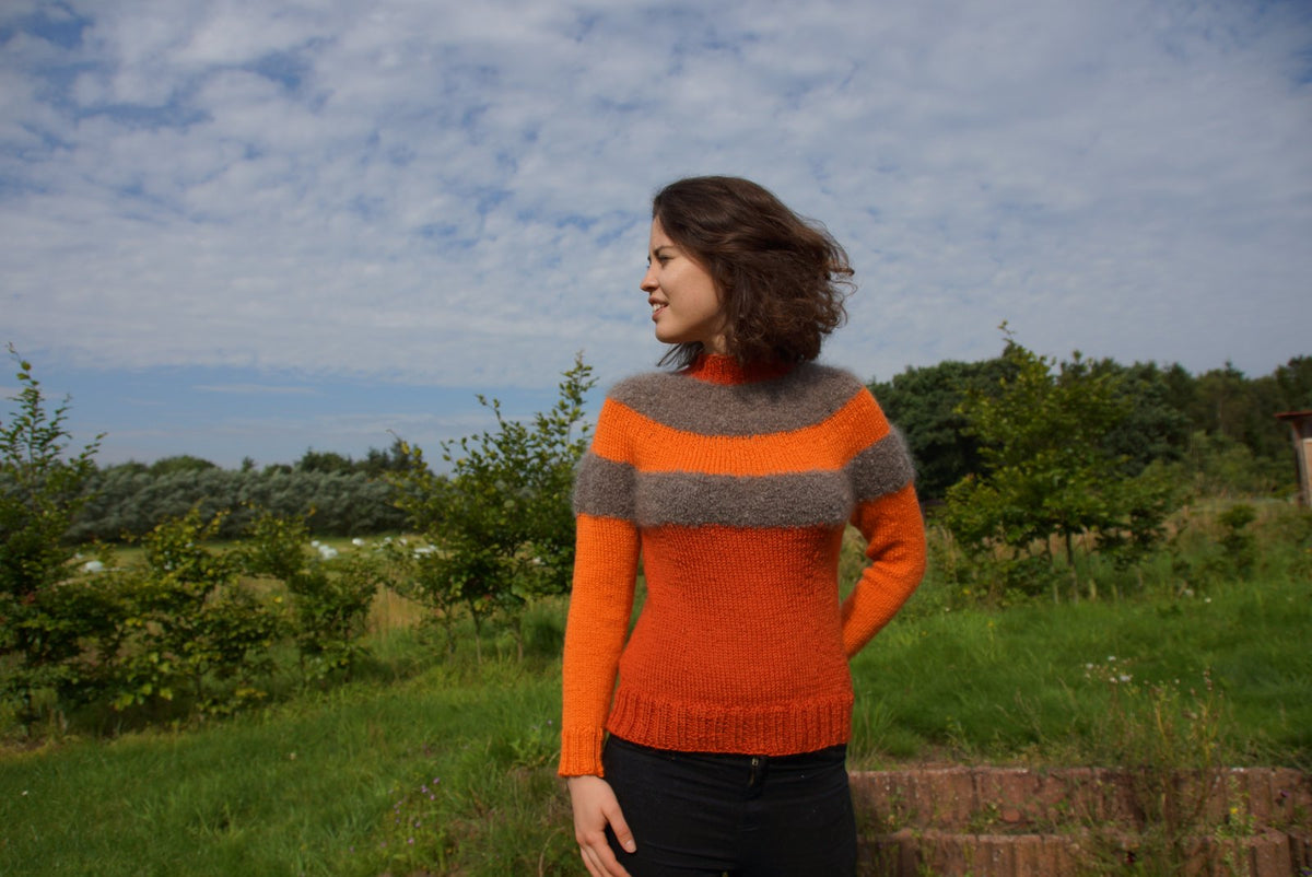 Antonia Sweater, knitting pattern by Mohair by Canard